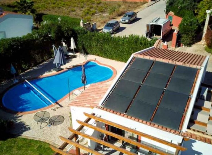 Soar pool heating systems Algarve Portugal 